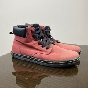 Dr. Doc Martens Maelly Canvas Lace Shoes Sneakers Women's 10 Red